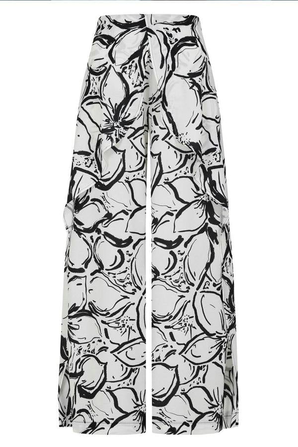 HotSquash Palazzo Pants with Side Frill