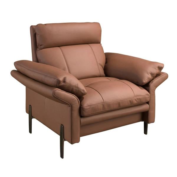 Angel Cerdá Brown Leather Armchair 5173