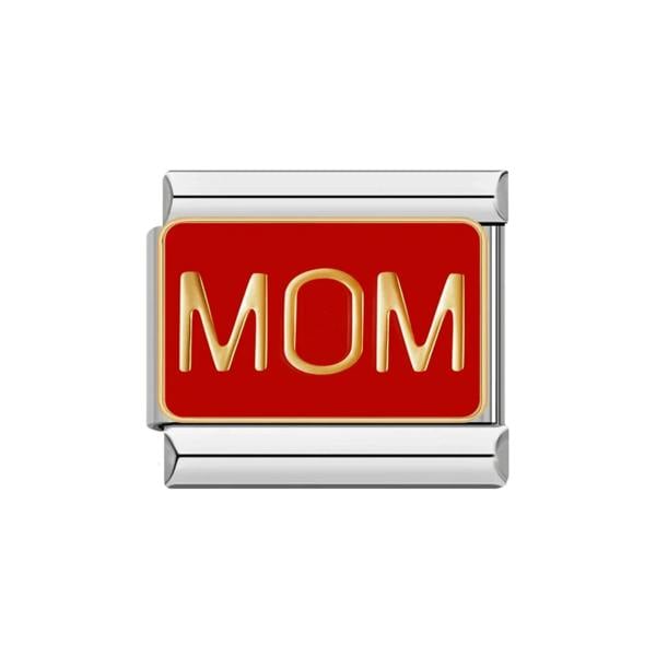 Serafina Red Mom | Italian Style Bracelet Charm