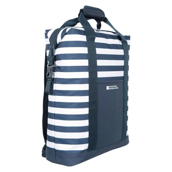 Mountain Warehouse Contrast Striped Beach Cool Bag - Navy - 