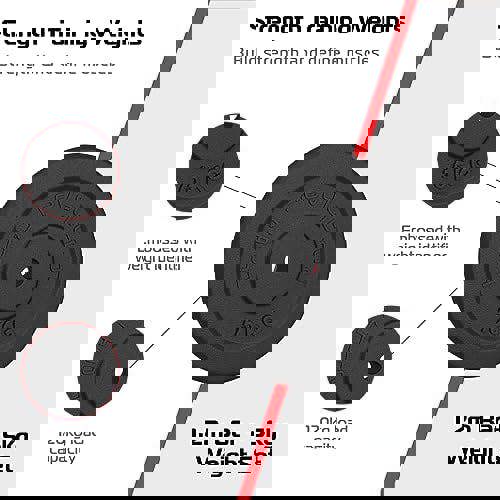 1.2m 1" Barbell and Cast Iron Weight Plate Sets - Body Revolution