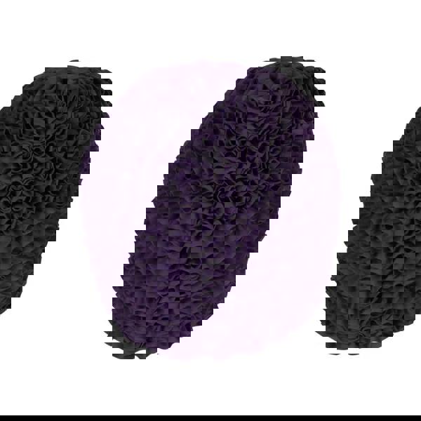 Purple ruffled fabric ball cushion in Fashy Frill swim cap