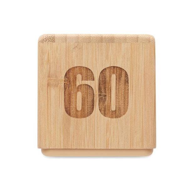 MidOcean Bamboo Twist Snooze Timer - Wood - 