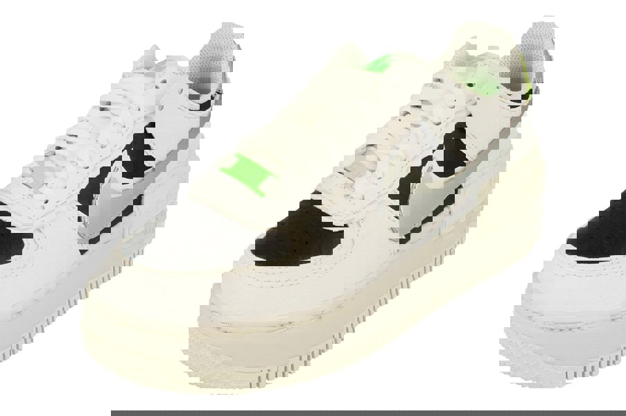 Nike Womens Air Force 1 Shadow Trainers Dn8006  100 - White Metallic Silver 100 - Photo 0