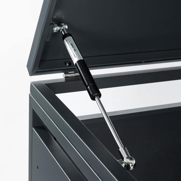 Phoenix Safe Phoenix GB1168ASK Silver Effect Single Wheelie Bin Storage / Bin Store