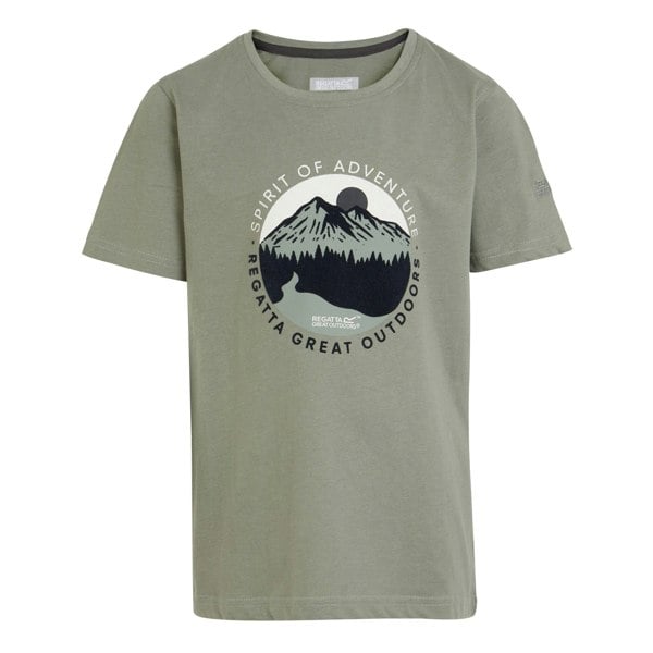 Regatta Childrens/Kids Bosley VII Graphic Print T-Shirt - Agave Green