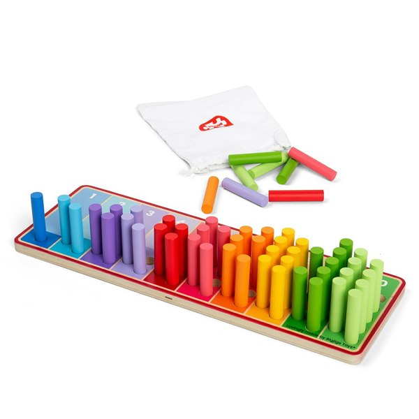 Bigjigs Toys Wooden Rainbow Counting Sticks