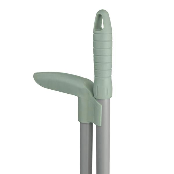 JVL Long Handle Lobby Dust Pan And Brush Set - Green