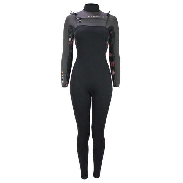 Sola Ladies Nova 5/4mm Full Wetsuit - Black/Slate