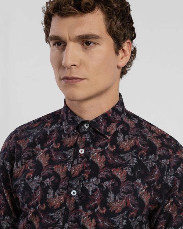 Steel & Jelly Limited Edition Seasonal Leaf Slim Fit Shirt