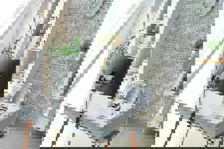 Durable SELECT Monitor Mount Desk Clamp for 1 Screen | 13 - 27" | Gloss Silver