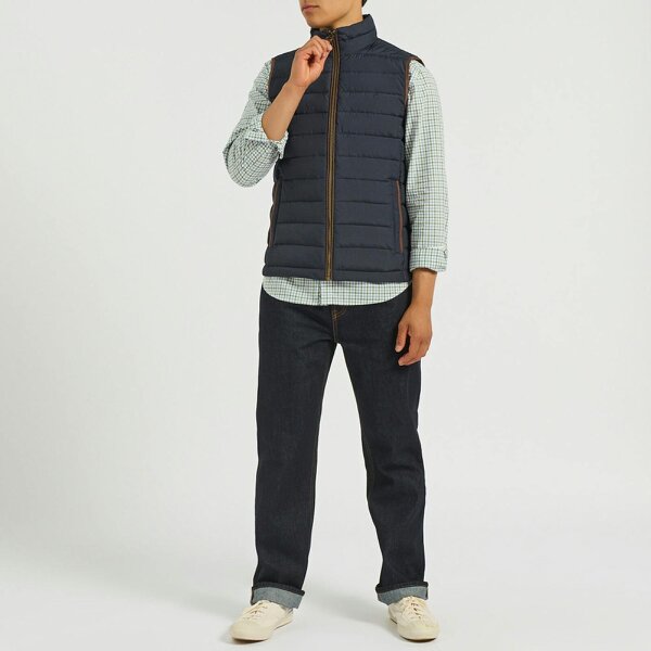 Joules HERITAGE PADDED Gilet   in  Navy
