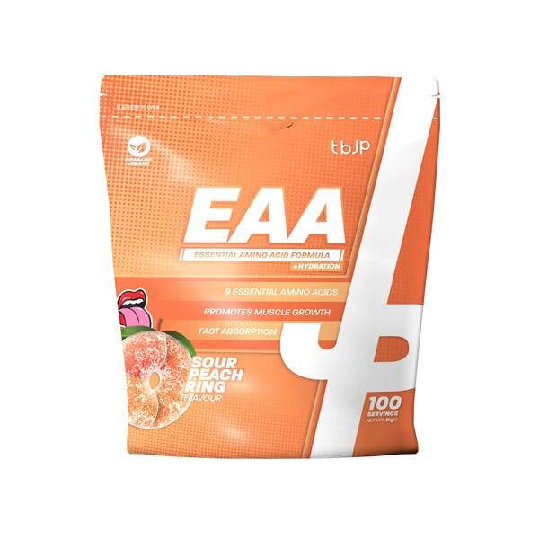 Trained by JP EAA + Hydration, Sour Peach Rings - 1000g