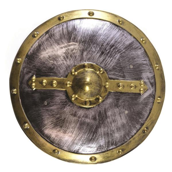 Bristol Novelty Round Shield - Silver/Gold - 