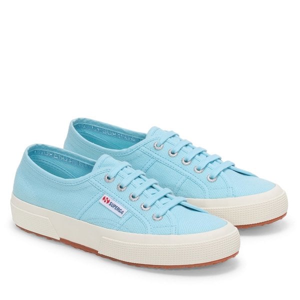 Superga 2750 Cotu Classic Vegan Women's Trainers - Crystal Azul / Avorio