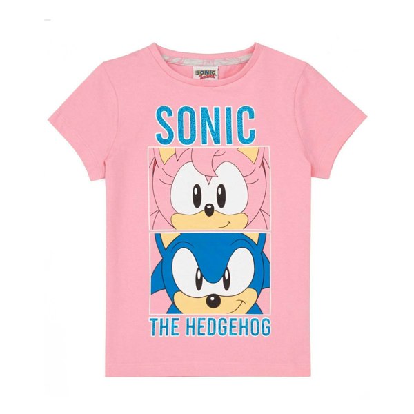 Sonic The Hedgehog Girls Pyjama Set - Pink/Grey