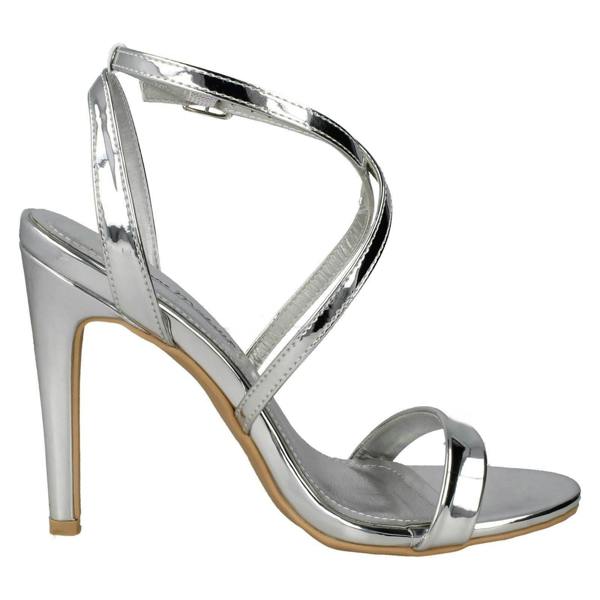 Anne Michelle Ladies Anne Michelle High Heel Metallic Sandals