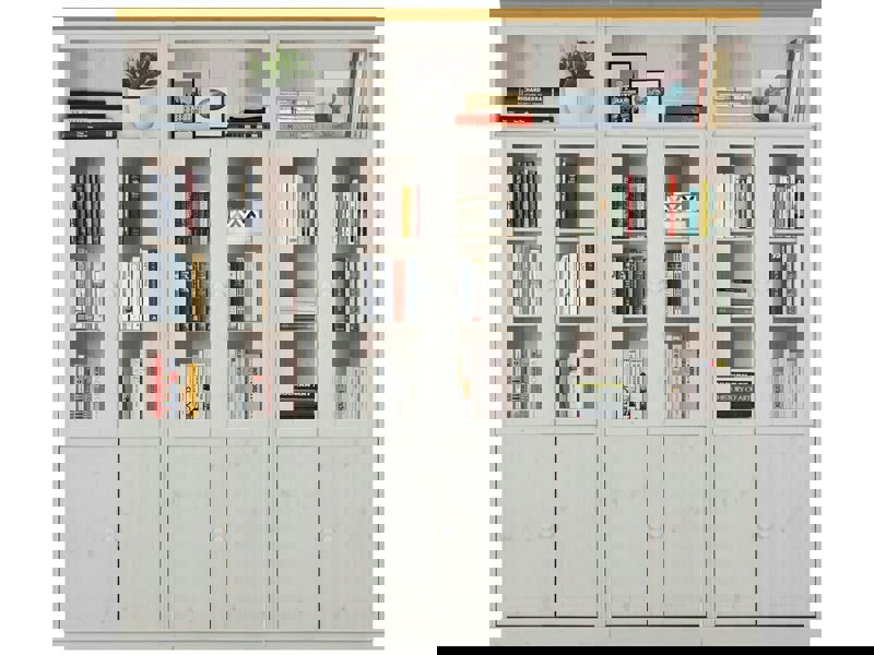 Dorel Home Anita Wall Unit L in white honey