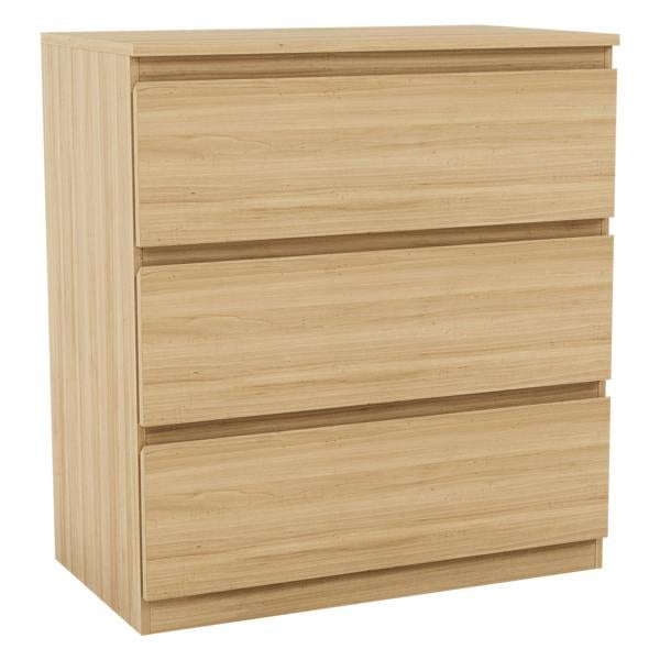 Vida Designs Denver 3 Drawer Chest, Black