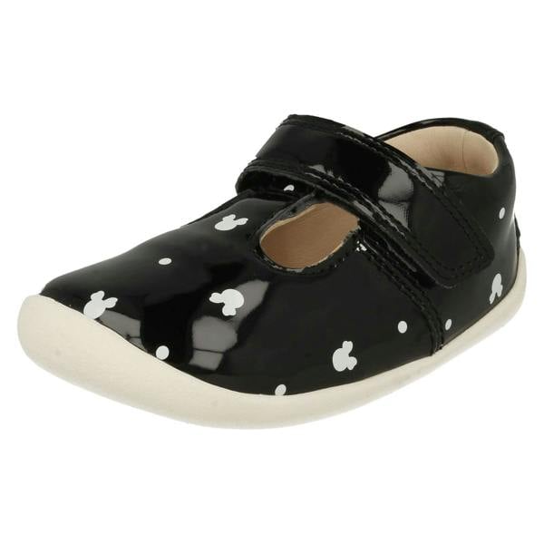 Clarks Girls Clarks Disney Detailed T-Bar Shoes Roamer Polka