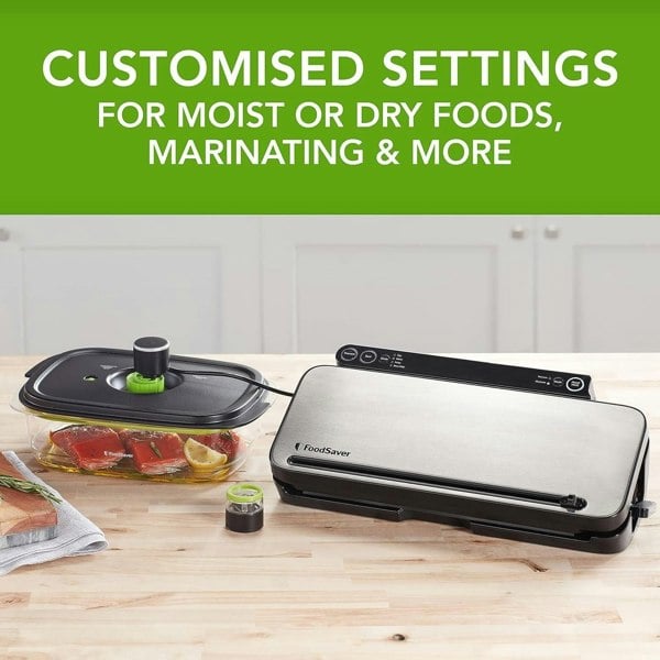 FoodSaver Multi-Use Food Preservation System Food Vacuum Sealer Machine Silver