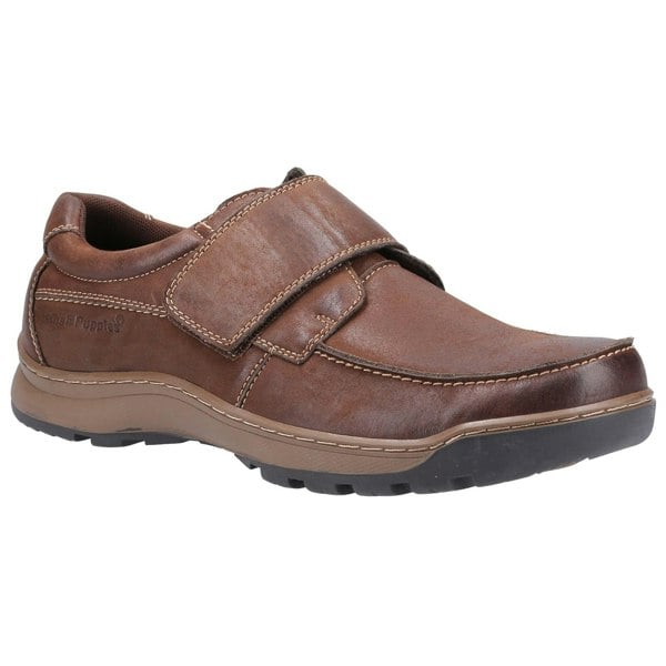 Hush Puppies Mens Casper Leather Shoes - Brown