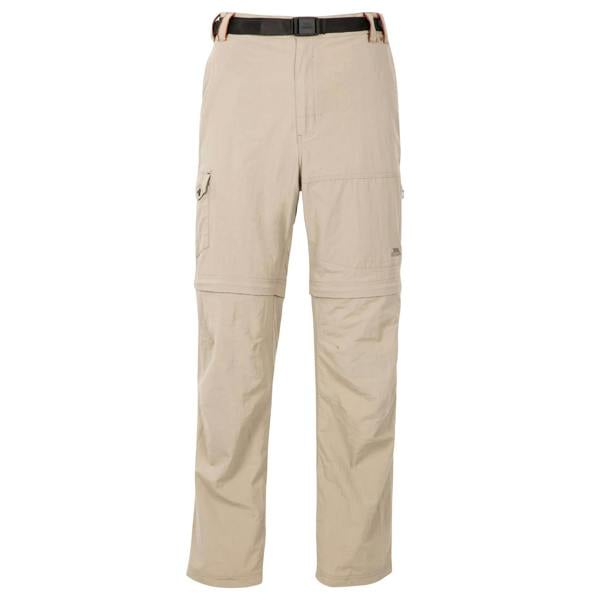 Trespass Mens Rynne B Mosquito Repellent Cargo Trousers - Bamboo - 