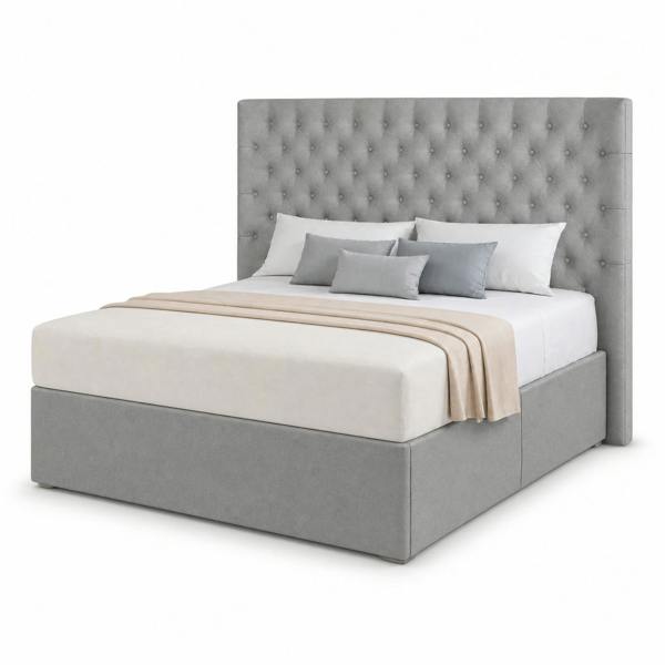 Great British Beds Topaz Divan Bed - Silver Plush