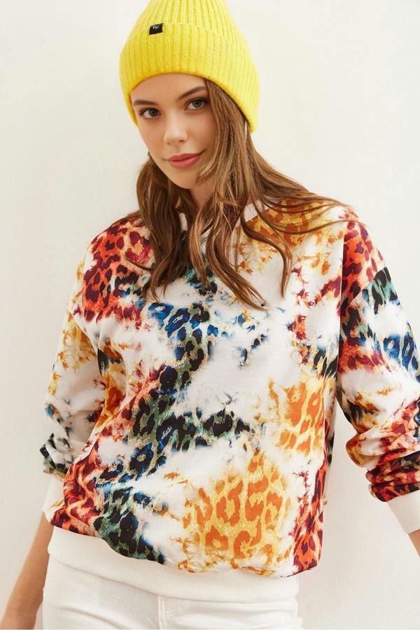 Hoxton Gal Basic Soft-Textured Oversized Sweatshirt