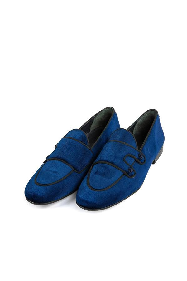 VELVET DOUBLE MONK SLIP ON SHOE - Premium Men's Patterned Shirt by Claudio Lugli | Bold Design, Tailored Fit, Best Printed Shirts