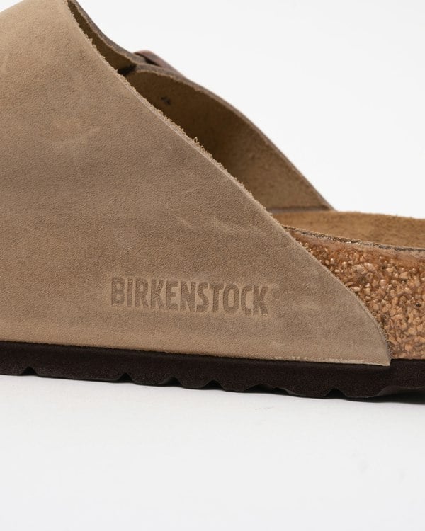 Birkenstock Arizona Oiled Leather Unisex Sandals - Tobacco Brown