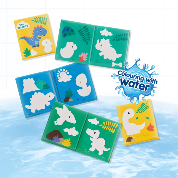 Dino SES Creative Bath book - Colouring with water dinos