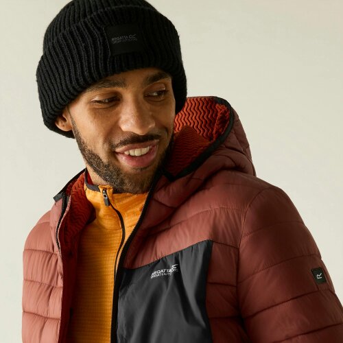 Regatta Mens Lightweight Padded Jacket - Burnt Henna/Black