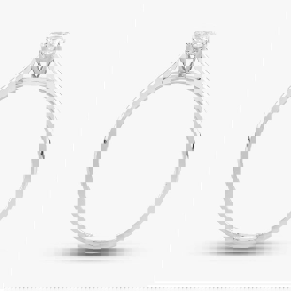 T. H. Baker 9ct White Gold 0.30ct Brilliant Cut Diamond Solitaire Ring 10-80-615/24-01-919 N