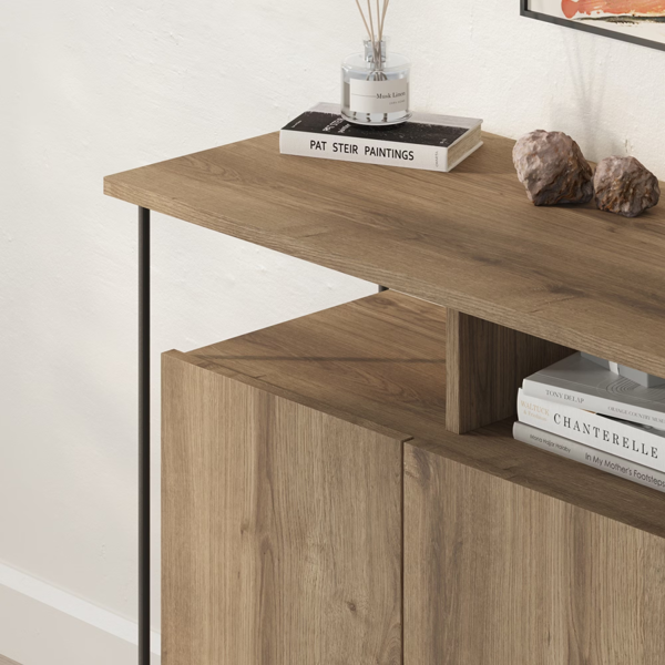 FW Style by invitation Modern 2 Door Sideboard Unit Metal Legs