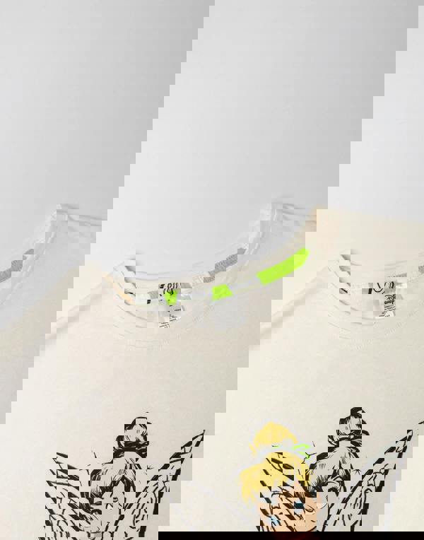 Disney Womens White Tinkerbell Short Sleeve Long Leg Pyjama Set