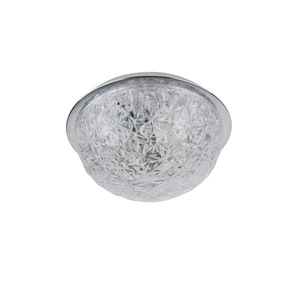 Pagazzi Lighting Donte Polished Chrome & Acrylic LED Small Flush Ceiling Light