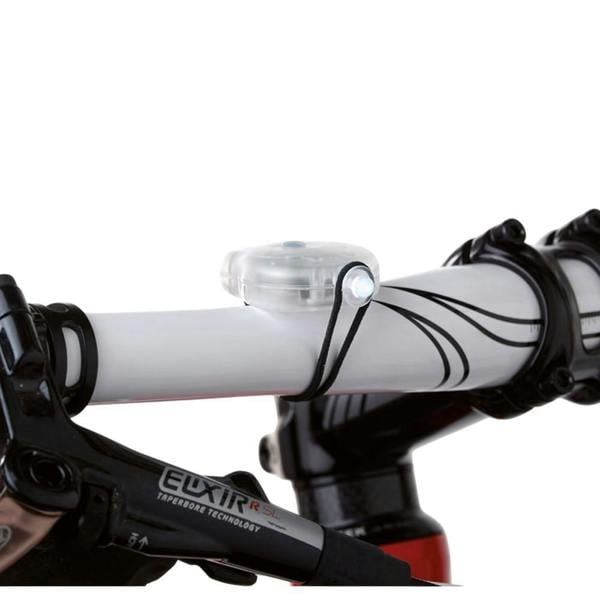MidOcean Bylux Polypropylene Box Bike Light (Pack of 2) - White/Red - 