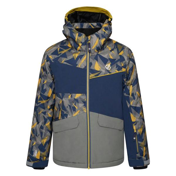 Dare 2B Childrens/Kids Glee II Geometric Ski Jacket - Moss Yellow/Agave Green - 