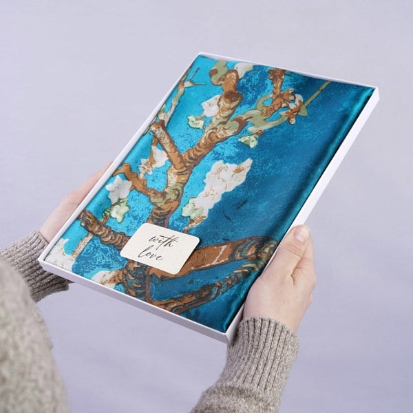 Antonia York Aria | Silk Scarf - Van Gogh Almond Blossom