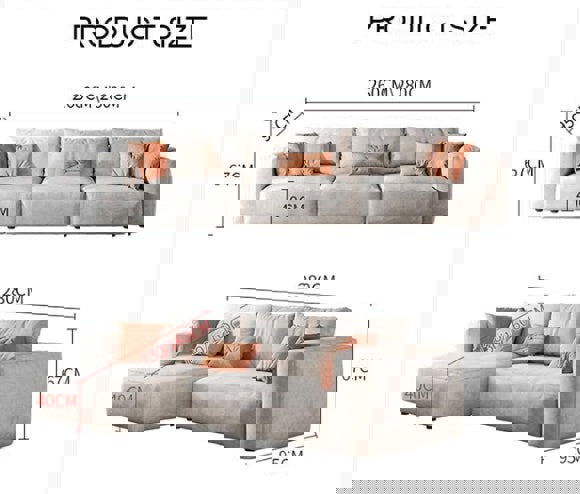 Samona Three Seater Sofa, Modular Sofa, Leathaire-Weilai Concept-Weilai Concept