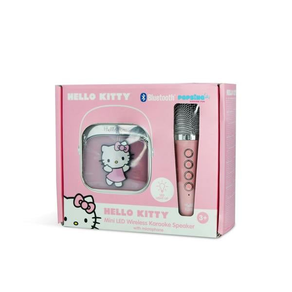 OTL Hello Kitty PopSing LED Light-Up Wireless Karaoke Speaker & Microphone