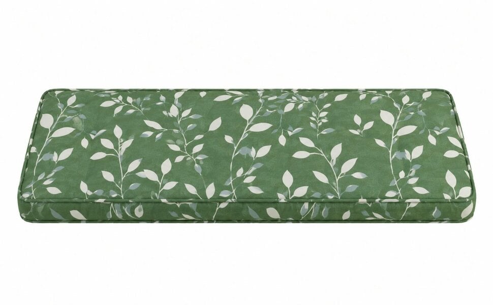 Glendale Deluxe Two Seater Garden Bench Cushion (colour options available) - COUNTRY GREEN