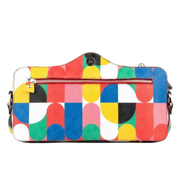 Embassy London Flash - Groovy - Camera shaped leather bag with zip closure and LED inside