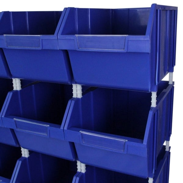 Monster Racking T-RAX Blue 90cm with 12 x Storage Quick Pick Bins