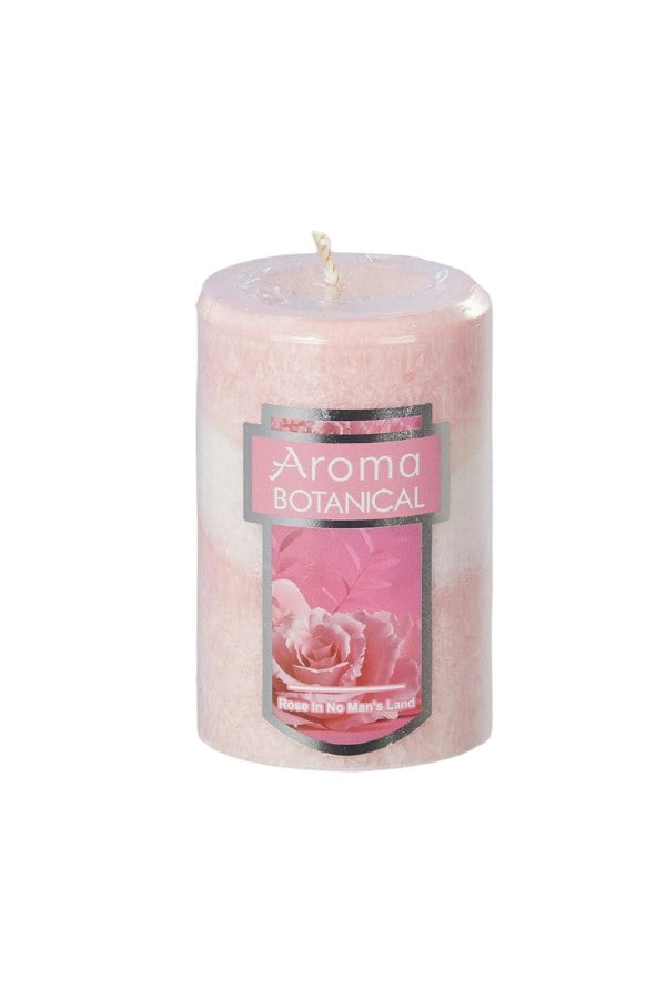 Living and Home 3Pcs Pink Rose Scented Candle Set