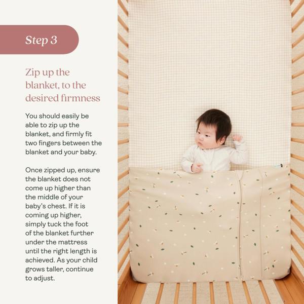 ergoPouch - Organic Untuckable Safer Sleep Crib HugMe Blanket - All Year / Winter HugMe Blanket - 1.0 / 2.5TOG