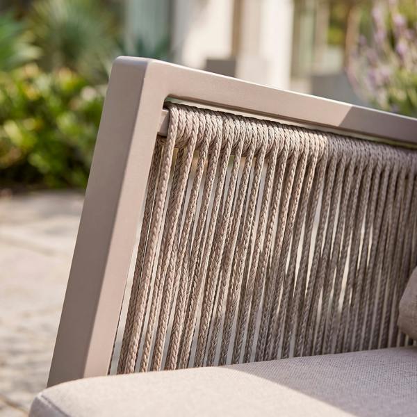Dellonda Fusion 4 Piece Outdoor Aluminium Sofa Set, Light Grey - DG56