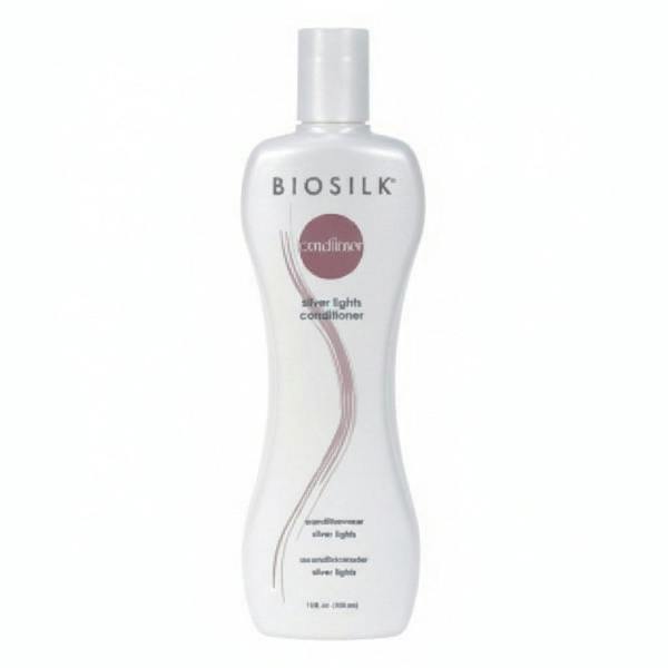 BioSilk conditioner bottle on a white background
