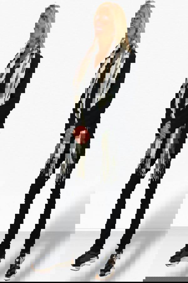 Paulo Due Wool Pashmina Shawl Oversized Plaid Wrap Scarf